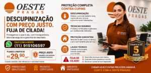 Dedetizadora de cupins com preço justo